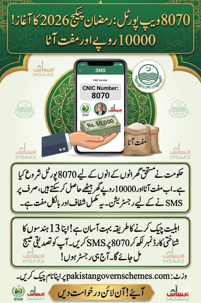 CM Punjab 8070 Muft Atta Scheme 2026