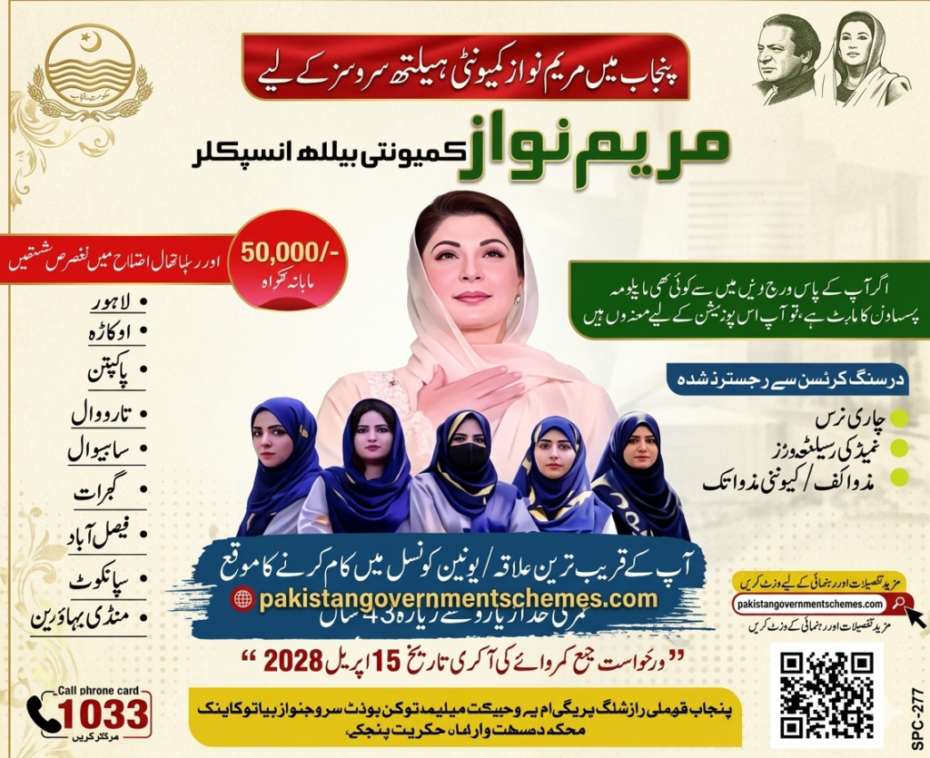 Maryam Nawaz CHI Jobs 2026